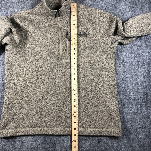 The North Face Gordon Lyons Sweater Mens Large Beige Fleece 1/4 Zip Pullover - Picture 9 of 16